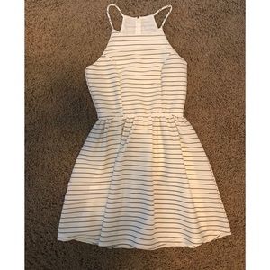 Striped skater dress